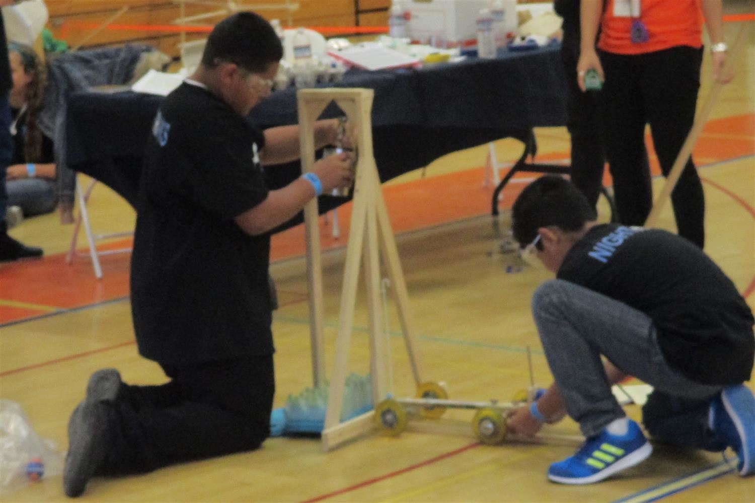 Students at competition 